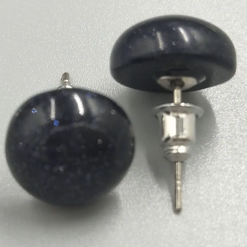 Free Shipping Women Fashion Jewelry 12mm Blue Sand Round Beads Stud Earrings C5226
Free Shipping Women Fashion Jewelry 12mm Blue Sand Round Beads Stud Earrings C5226