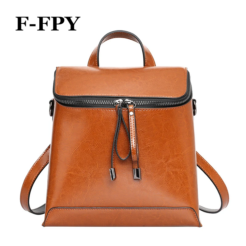 Vintage Double Zipper Women Backpacks Oil Wax Leather Female Shoulder Bags Casual Bags For Teenager Girls Students Travel Bags
Vintage Double Zipper Women Backpacks Oil Wax Leather Female Shoulder Bags Casual Bags For Teenager Girls Students Travel Bags