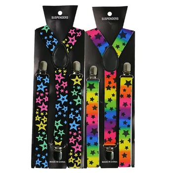 Winfox 2.5cm Wide Colorful Star Pattern Elastic Braces Men Women Clip on Suspenders Adjustable Clothes Pants
Winfox 2.5cm Wide Colorful Star Pattern Elastic Braces Men Women Clip on Suspenders Adjustable Clothes Pants