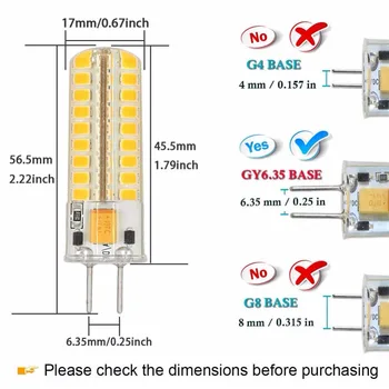 GY6.35 LED Bulb 12V AC/DC 4W 9W Silicone Boat Lamp 48 SMD 2835 Replace Halogen Lamps 72 SMD 2835 Corn Chandelier Crystal ST368
GY6.35 LED Bulb 12V AC/DC 4W 9W Silicone Boat Lamp 48 SMD 2835 Replace Halogen Lamps 72 SMD 2835 Corn Chandelier Crystal ST368