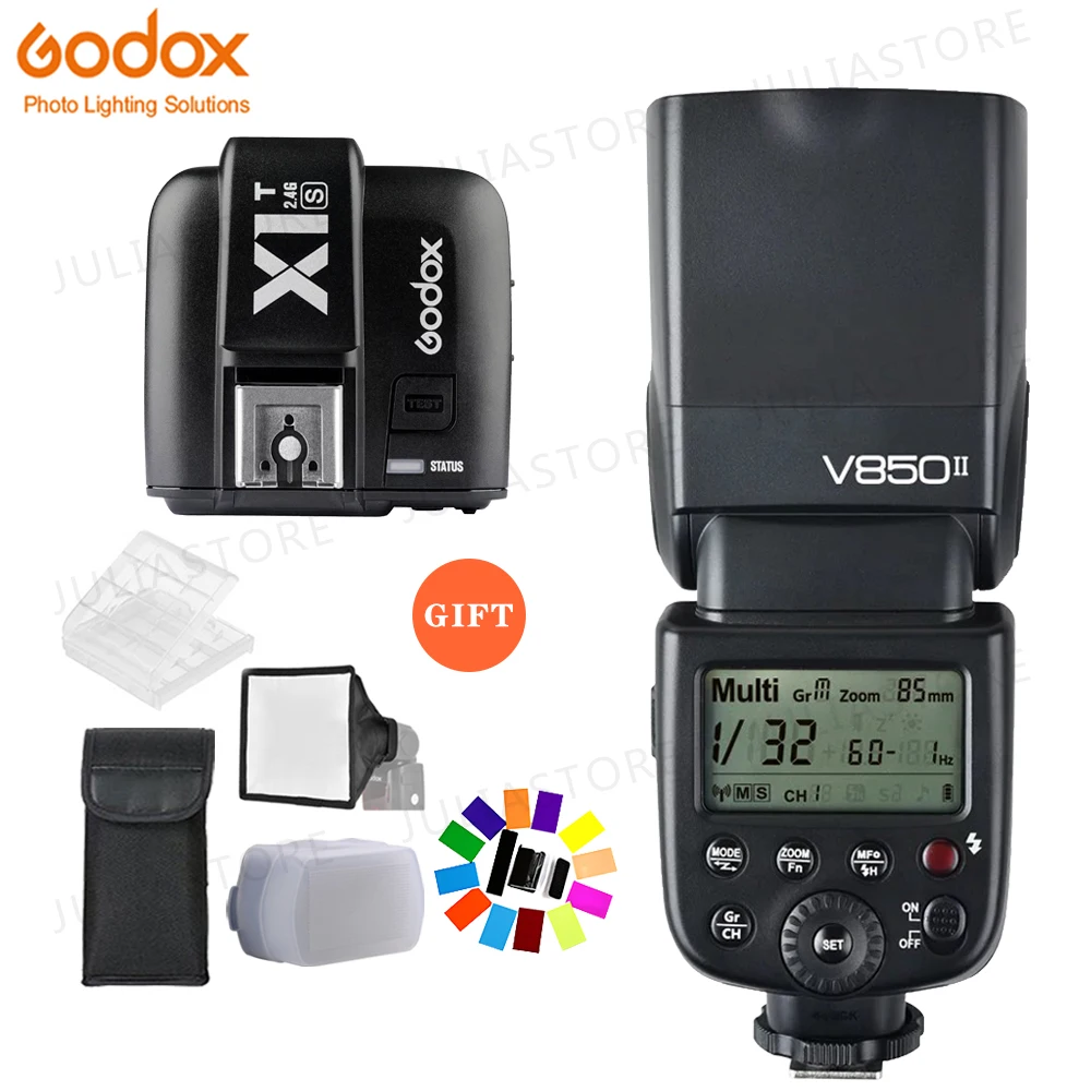 Godox Ving V850II GN60 2.4G 1/8000s HSS Camera Flash Speedlight with 2000mAh Li-ion Battery 1.5s Recycle Time or X1T-S for Sony
Godox Ving V850II GN60 2.4G 1/8000s HSS Camera Flash Speedlight with 2000mAh Li-ion Battery 1.5s Recycle Time or X1T-S for Sony