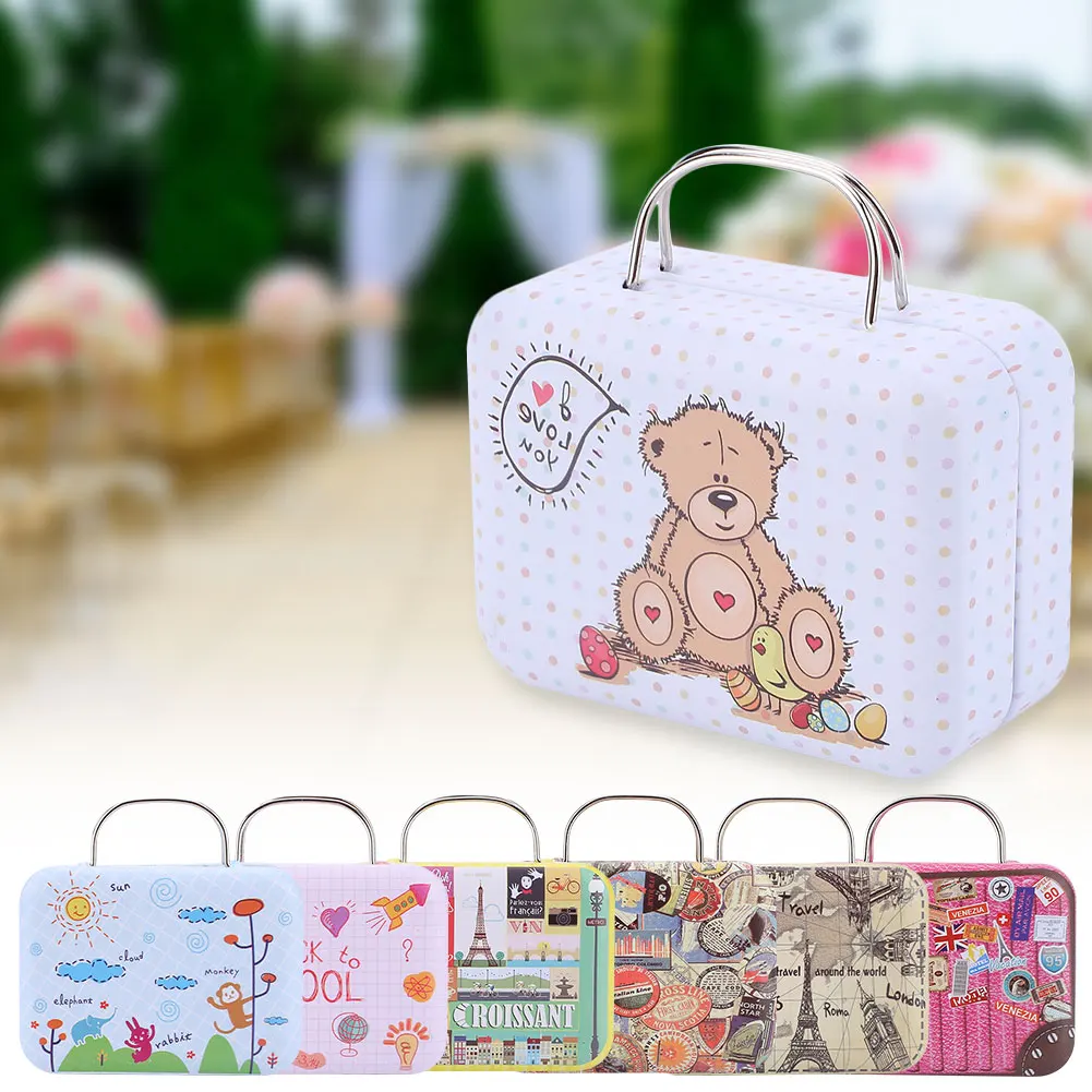 1Pcs 7.6cm 7 Style Metal Candy Box Retro Candy Storage Box Tin Box Retro Suitcase Handbag Small Rectangular Candy Box
1Pcs 7.6cm 7 Style Metal Candy Box Retro Candy Storage Box Tin Box Retro Suitcase Handbag Small Rectangular Candy Box