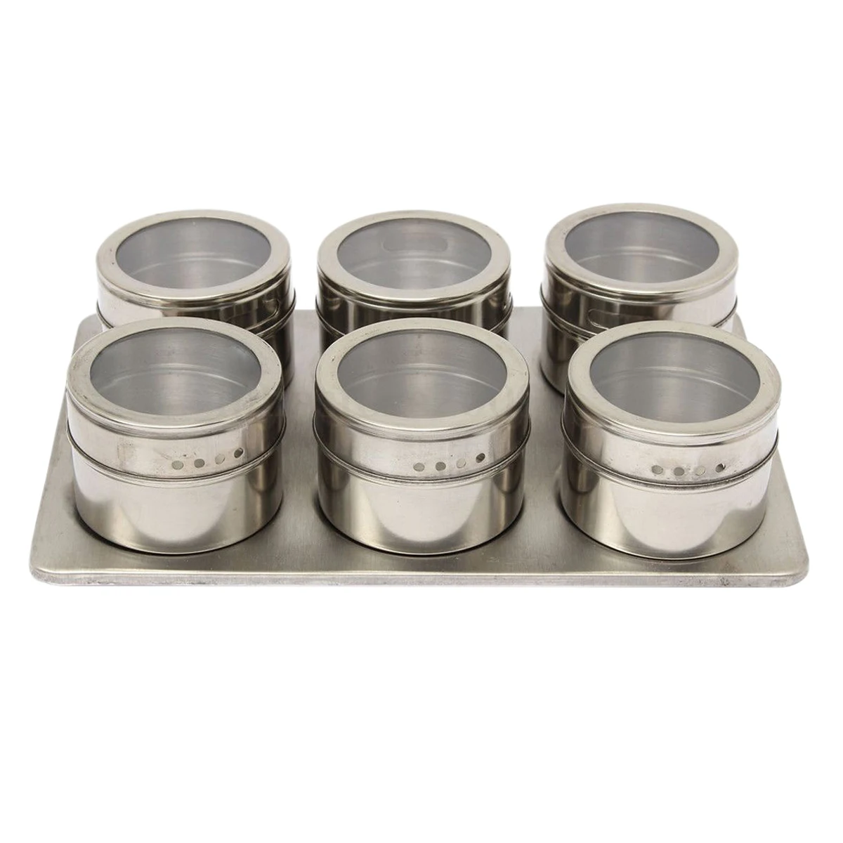 GSFY-7in1 Magnetic Spice Jar Set Rack Holder Seasonings Containers Condiments Storage Silver
GSFY-7in1 Magnetic Spice Jar Set Rack Holder Seasonings Containers Condiments Storage Silver