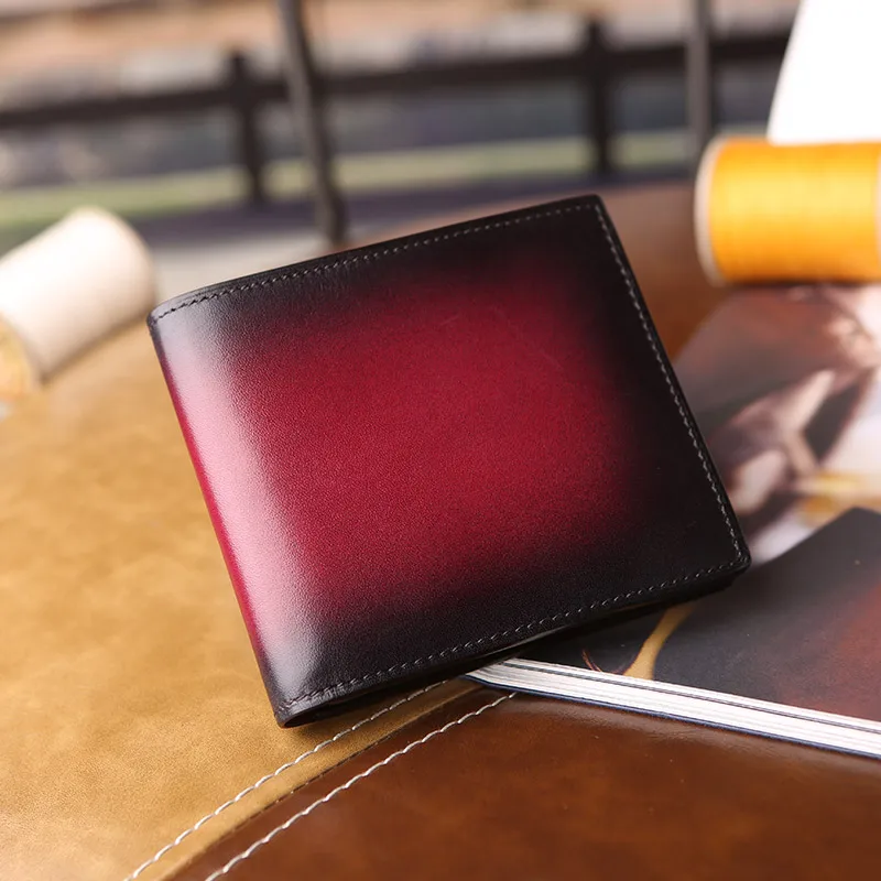berlutii Makore Polished-Leather Billfold Wallet