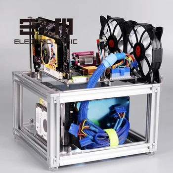 ITX PC Bench Open Frame HTPC DIY Mod Motherboard Water Cooling Mini Computer Case PCI Hard Disk Fan Position Standard Power Jack
ITX PC Bench Open Frame HTPC DIY Mod Motherboard Water Cooling Mini Computer Case PCI Hard Disk Fan Position Standard Power Jack