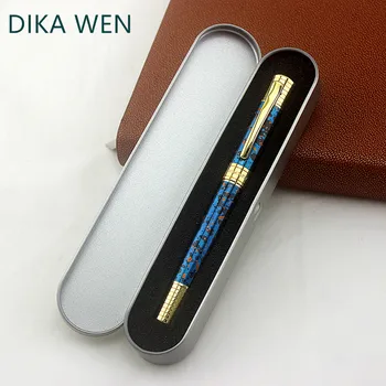 High Quality Metal Fountain Pen with Original Gift Case blue Gold clip Inking Pens for Business
High Quality Metal Fountain Pen with Original Gift Case blue Gold clip Inking Pens for Business