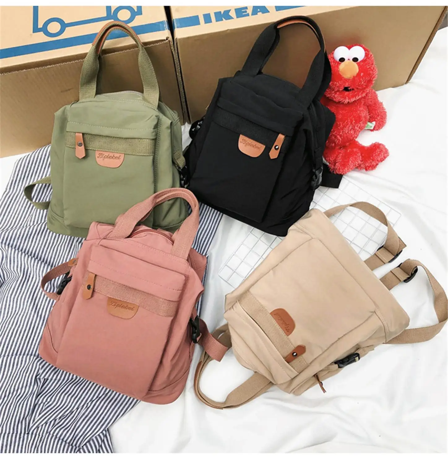 Solid Cotton Canvas Student School Bag Backpack 5 Colors to Choose From XCL03
Solid Cotton Canvas Student School Bag Backpack 5 Colors to Choose From XCL03