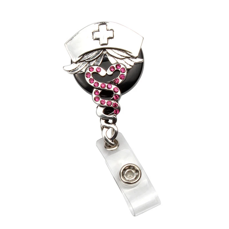 10pcs Hot selling Rhinestone cute nurse design angel wing Retractable ID Badge Holder reel for gift/party
10pcs Hot selling Rhinestone cute nurse design angel wing Retractable ID Badge Holder reel for gift/party