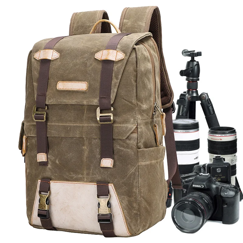 Batik Canvas Photography Bag Outdoor Wear-resistant Waterproof Camera bag Shoulders Backpack for Cannon/Nikon/Sony DSLR SLR
Batik Canvas Photography Bag Outdoor Wear-resistant Waterproof Camera bag Shoulders Backpack for Cannon/Nikon/Sony DSLR SLR