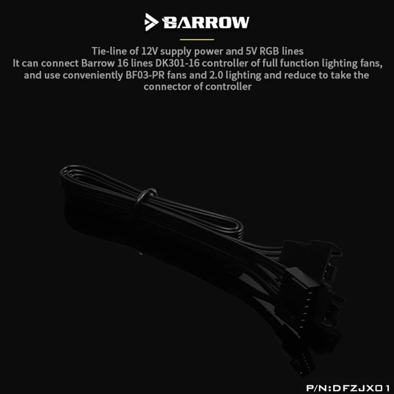 Barrow DFZJX01, LRC 2.0 16-Way Fan Lighting Extension Cables, For Barrow BF03-PR And Other 2.0 Lighting To DK301-16
Barrow DFZJX01, LRC 2.0 16-Way Fan Lighting Extension Cables, For Barrow BF03-PR And Other 2.0 Lighting To DK301-16