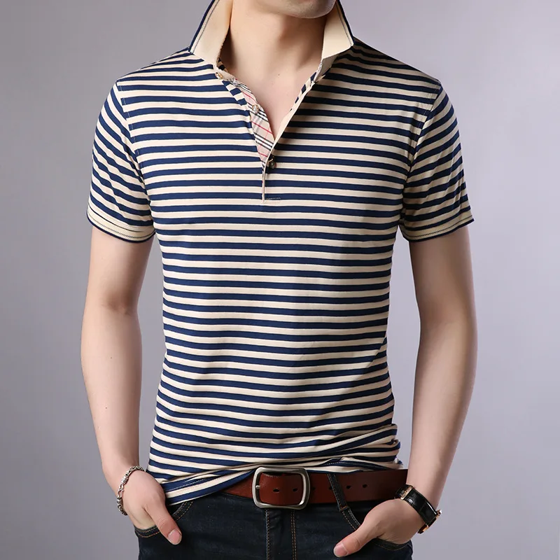 Thoshine Brand Summer Men Superior Polo Shirts 95% Viscose Fashion Striped Polo shirt Breathable Causal Camisa Turn-Down Collar
Thoshine Brand Summer Men Superior Polo Shirts 95% Viscose Fashion Striped Polo shirt Breathable Causal Camisa Turn-Down Collar