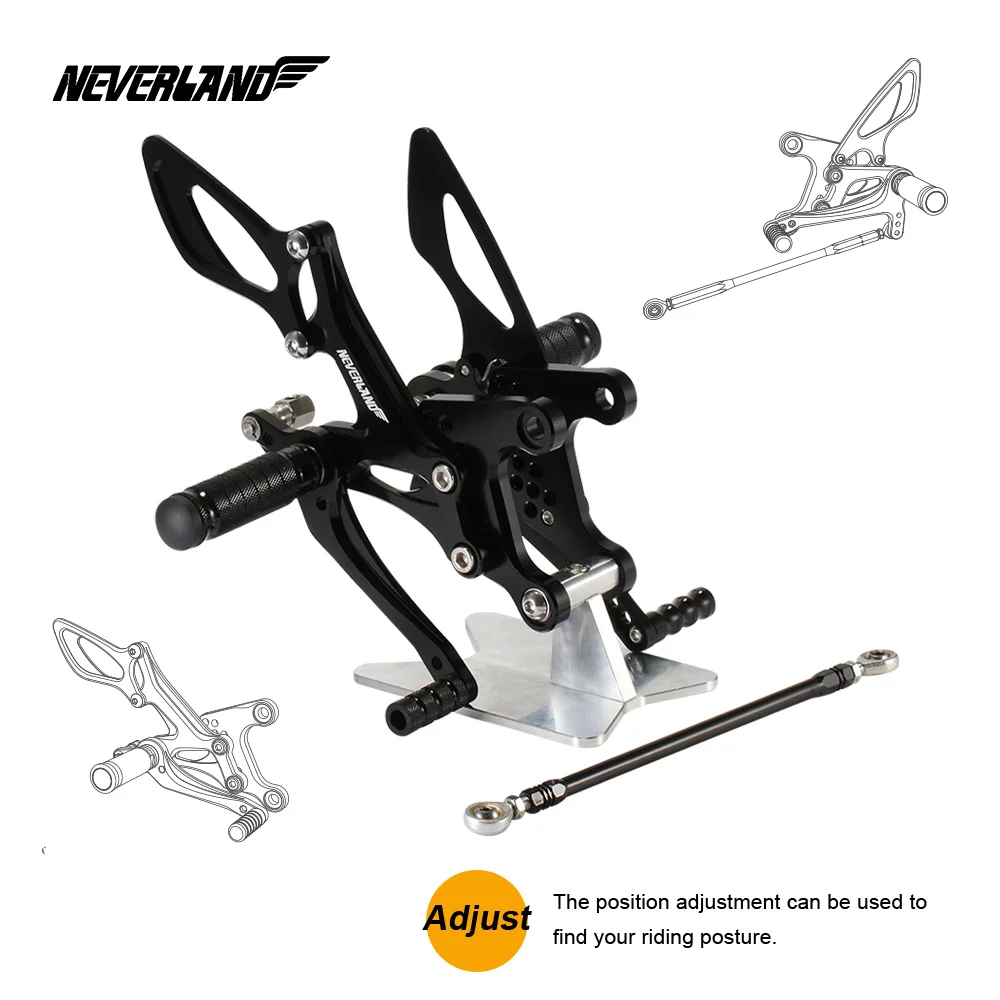 ZX-6R 2005 2006 2007 2008 Motorcycle Motors Accessories Adjustable Parts Foot Rests Rear Set Foot Pegs Adjustable For KAWASAKI
ZX-6R 2005 2006 2007 2008 Motorcycle Motors Accessories Adjustable Parts Foot Rests Rear Set Foot Pegs Adjustable For KAWASAKI
