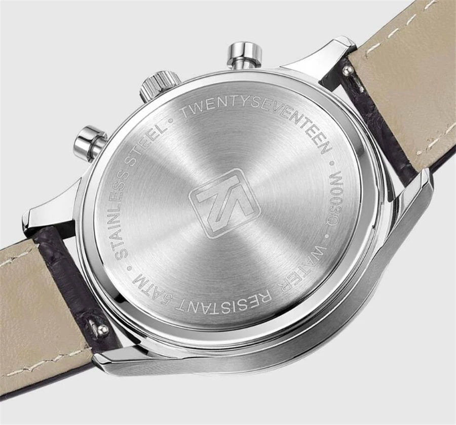 Xiaomi TwentySeventeen Light Business Quartz Watch Multi-function Dual time zone 24 hour display Casual Sport Wristwatch Men Clo (22)