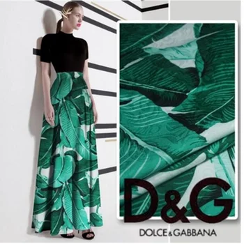 Jacquard digital printing fabric cloth banana leaf Jacquard coat version 450grams per metre
Jacquard digital printing fabric cloth banana leaf Jacquard coat version 450grams per metre
