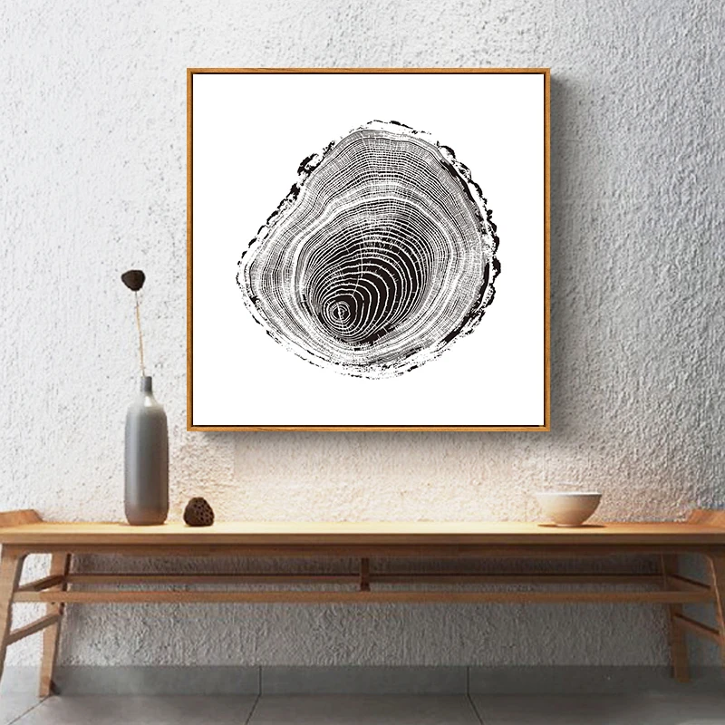 Nordic-Minimalist-Canvas-Decorative-Picture-Black-White-Tree-Ring-Canvas-Print-Painting-Poster-Art-Wall-Decor (1)