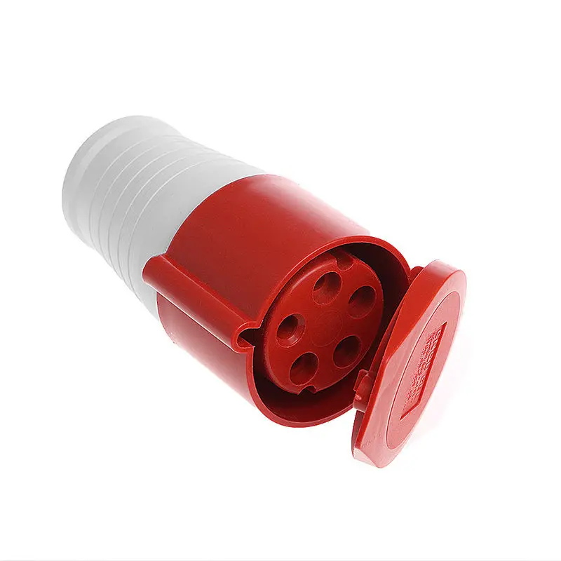 32 Amp 5 Pin Plug Socket Wall Industrial Plug Socket 380-415 Volt 3P+N+E IP44 Weatherproof high quality Nylon Red+White 1 piece
32 Amp 5 Pin Plug Socket Wall Industrial Plug Socket 380-415 Volt 3P+N+E IP44 Weatherproof high quality Nylon Red+White 1 piece