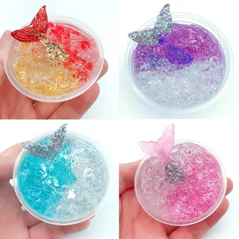 60ML 120ML Fish Tail Fluffy Slime Cloud Slime Modeling Clay Rainbow Slime Toy For Kids Children Antistress Reliever Lizun Floame
60ML 120ML Fish Tail Fluffy Slime Cloud Slime Modeling Clay Rainbow Slime Toy For Kids Children Antistress Reliever Lizun Floame