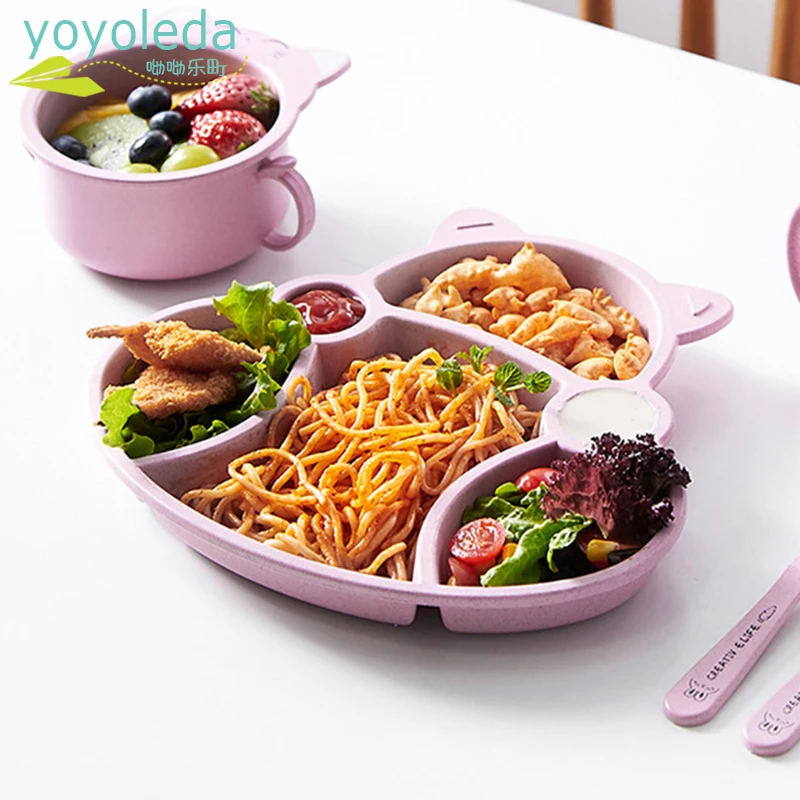 3Pcs/Set Dinnerware Set Cute Cartoon Cat Plate Spoon Fork Natural Wheat Straw Tableware Dinner Plate Fruit Snacks Dessert Dishes
3Pcs/Set Dinnerware Set Cute Cartoon Cat Plate Spoon Fork Natural Wheat Straw Tableware Dinner Plate Fruit Snacks Dessert Dishes