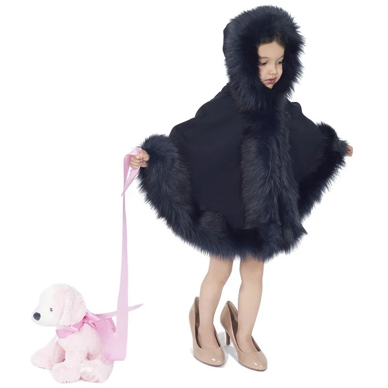 New Winter Hoodie Girls Cape Jacket Princess Party Thicken Wool Cloak Fox Fur Wedding Jackets for Girl Flower Dress Outerwear
New Winter Hoodie Girls Cape Jacket Princess Party Thicken Wool Cloak Fox Fur Wedding Jackets for Girl Flower Dress Outerwear