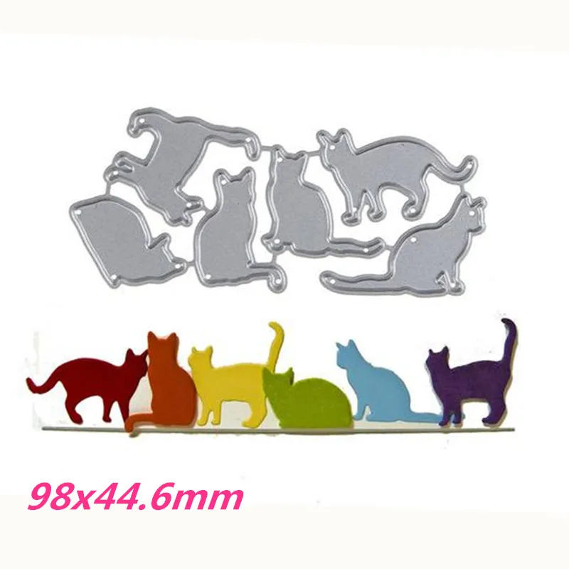 98x44.6mm A Group of Cats Photo Metal Stencil for DIY Scrapbooking Photo Album Paper Card Decorative Craft Cutting Dies 2019 New
98x44.6mm A Group of Cats Photo Metal Stencil for DIY Scrapbooking Photo Album Paper Card Decorative Craft Cutting Dies 2019 New