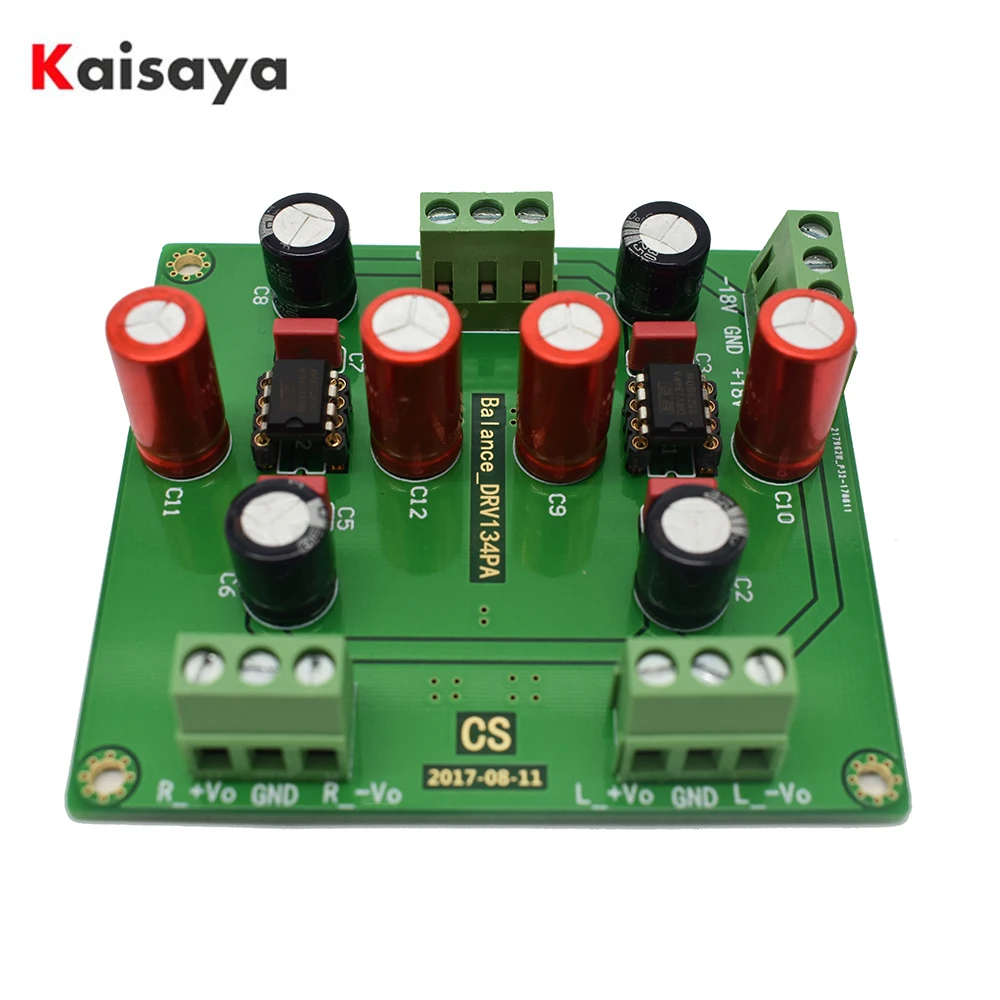 Unbalanced balance front plate, RCA to XLR/BTL, DRV134 single-ended transfer balance DRV134PA T0202
Unbalanced balance front plate, RCA to XLR/BTL, DRV134 single-ended transfer balance DRV134PA T0202