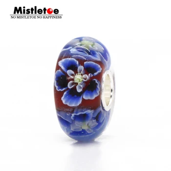 Mistletoe Jewelry 925 Sterling Silver Large Hole Blue 3D Flowers Murano Glass Charm Bead Not Original Fit European Bracelet
Mistletoe Jewelry 925 Sterling Silver Large Hole Blue 3D Flowers Murano Glass Charm Bead Not Original Fit European Bracelet