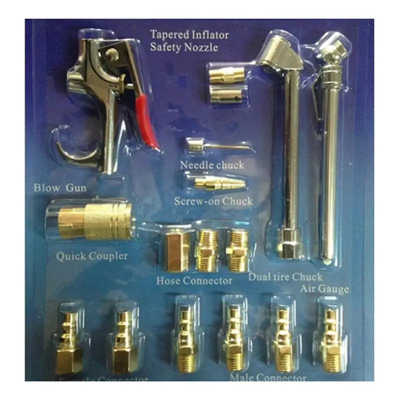WINOMO 17pcs/Set Professional Air Tool Compressor Blow Gun Chuck Pneumatic Accessories Kit For Home DIY Maintaining
WINOMO 17pcs/Set Professional Air Tool Compressor Blow Gun Chuck Pneumatic Accessories Kit For Home DIY Maintaining