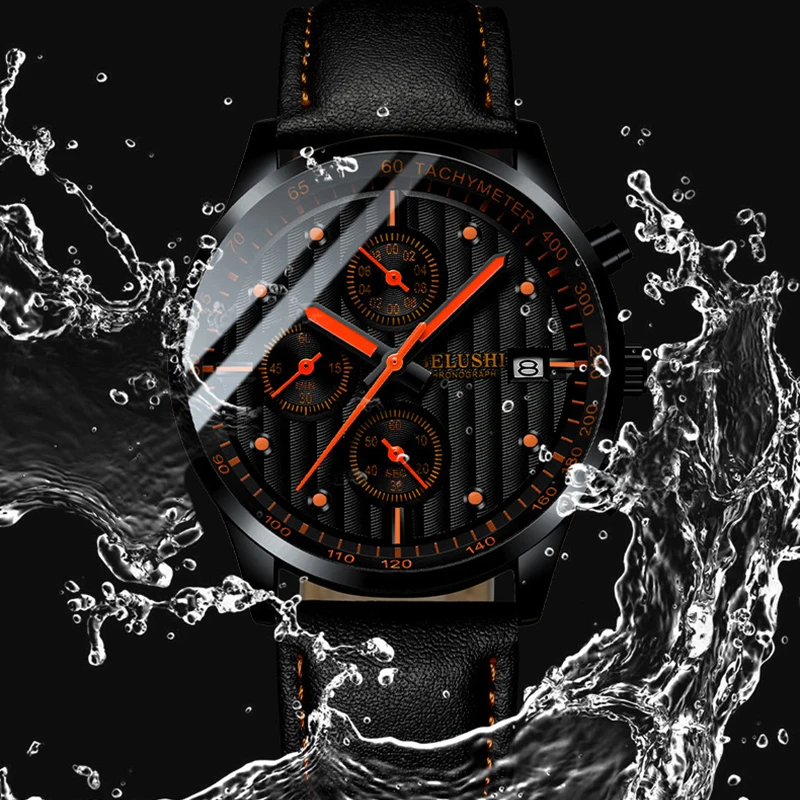 Luxury Men Quartz Watch New Sports Casual Wristwatches Male Military Clock Leather Wrist Watch Waterproof Relogio Masculino 2019
Luxury Men Quartz Watch New Sports Casual Wristwatches Male Military Clock Leather Wrist Watch Waterproof Relogio Masculino 2019