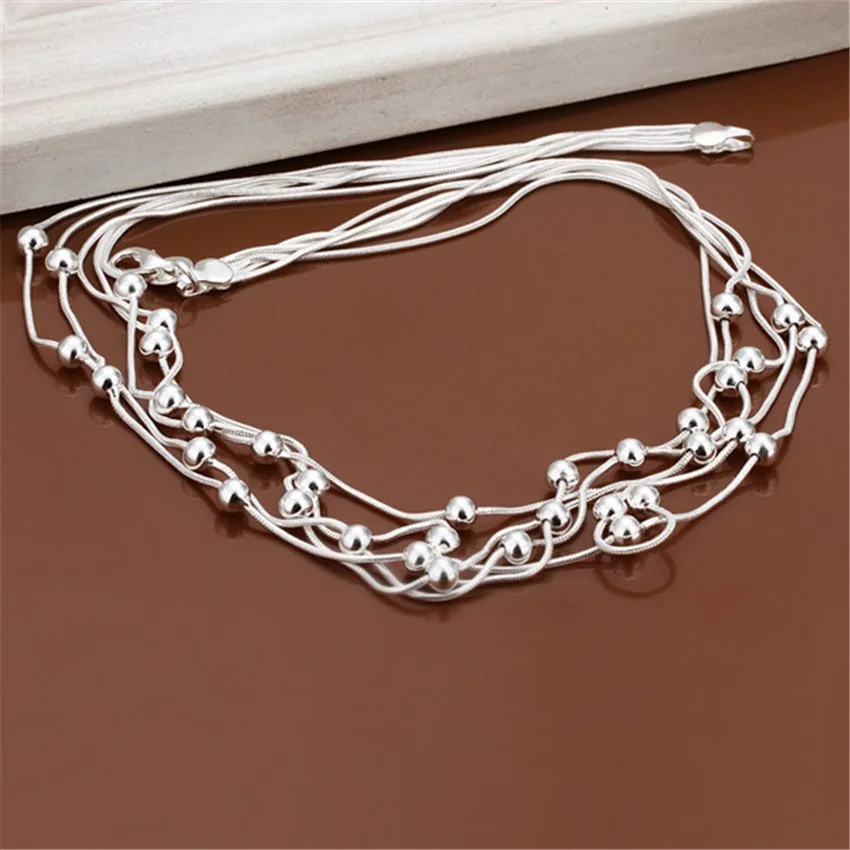 New Listing Hot selling retro charm silver color five -line light bead Necklace Fashion trends Jewelry Gifts
New Listing Hot selling retro charm silver color five -line light bead Necklace Fashion trends Jewelry Gifts