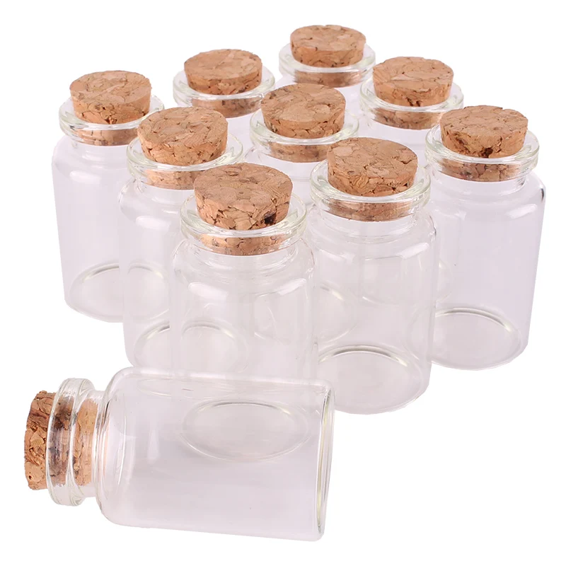Dia 30x50x17mm 20ml Transparent Glass Spice Candy Bottles Jars Vials Terrarium with Cork Stopper Container for Wedding Gift
Dia 30x50x17mm 20ml Transparent Glass Spice Candy Bottles Jars Vials Terrarium with Cork Stopper Container for Wedding Gift