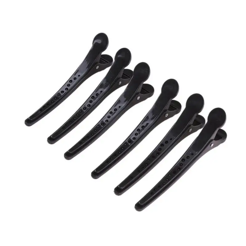 6pcs Hairdressing Black Section Clamps Hair Clips Alloy Plastic Pro Hairdressing Hairpins Cutting Salon Hair Styling Tools
6pcs Hairdressing Black Section Clamps Hair Clips Alloy Plastic Pro Hairdressing Hairpins Cutting Salon Hair Styling Tools