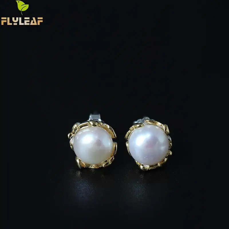 Flyleaf 100% 925 sterling silver Freshwater Pearls Flowers Stud Earrings For Women Chinese Ethnic Style Lady Luxury Jewelry
Flyleaf 100% 925 sterling silver Freshwater Pearls Flowers Stud Earrings For Women Chinese Ethnic Style Lady Luxury Jewelry