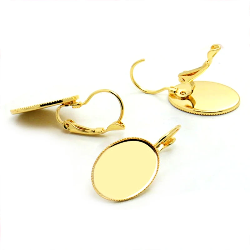 10pcs 13X18MM Real Gold Plated Not-Easy-Fading Hook Earring/Ear Hook Bezel with Setting Tray for Glass Cabochons/Bezel
10pcs 13X18MM Real Gold Plated Not-Easy-Fading Hook Earring/Ear Hook Bezel with Setting Tray for Glass Cabochons/Bezel