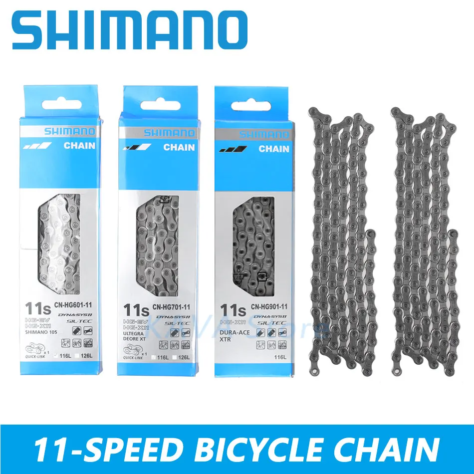 Sale Shimano 8/9/10/11Speed Chain Mountain Bike Chain HG40 HG53 HG93 6701 HG95 HG54 CN4601 HG601 HG701 HG901 MTB Road Bicycle Chains 3