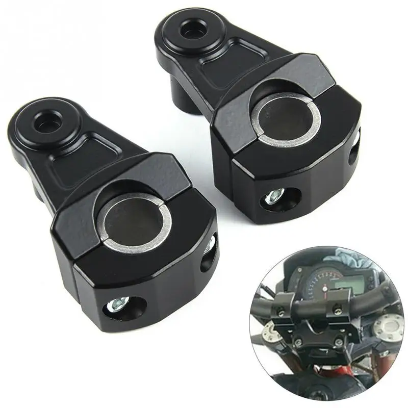 Black/Silver Universal Anodized 2 Inch Pivoting Motorcycle Handlebar Riser For 7/8" 22mm and 1-1/8" 28mm fat handleBars Clamp
Black/Silver Universal Anodized 2 Inch Pivoting Motorcycle Handlebar Riser For 7/8" 22mm and 1-1/8" 28mm fat handleBars Clamp