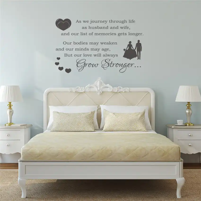 Couple Wall Sticker Husband And Wife Vinyl Decal Bedroom