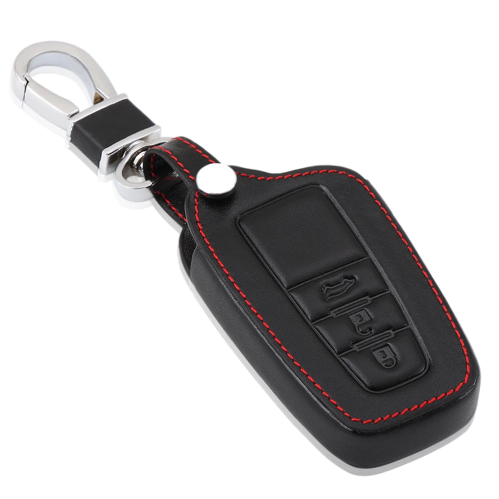 VCiiC Black Genuine Leather Remote Control Car Keychain Key Cover Case For Toyota CHR C-HR Prado Camry 2017/Prius Accessories
VCiiC Black Genuine Leather Remote Control Car Keychain Key Cover Case For Toyota CHR C-HR Prado Camry 2017/Prius Accessories