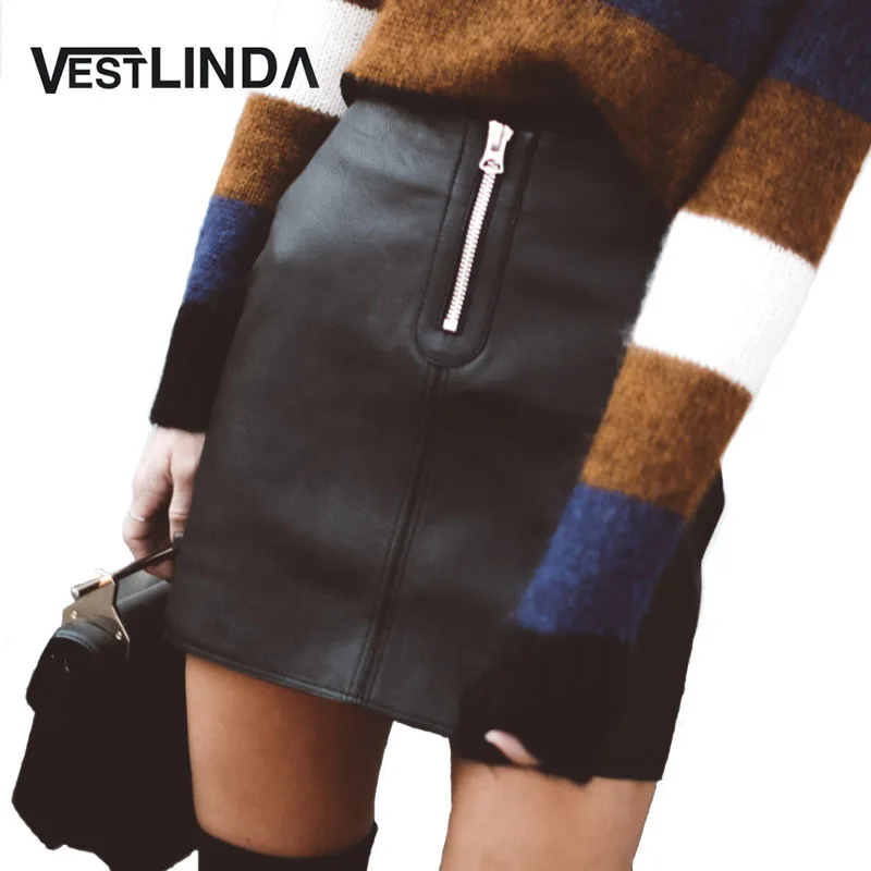 Sexy Black Zipper Short Skirt Women High waist PU Leather Pencil Mini Skirt Ladies Vintage Retro Office Casual Skirts
Sexy Black Zipper Short Skirt Women High waist PU Leather Pencil Mini Skirt Ladies Vintage Retro Office Casual Skirts