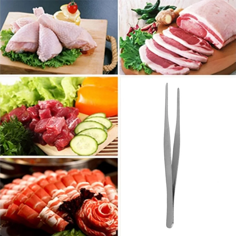 Practical BBQ Forceps Tweezers Stainless Steel 12.5cm/14cm/16cm/18/cm/20cm/25cm/30cm Precision Long Straight Forceps Tweezers
Practical BBQ Forceps Tweezers Stainless Steel 12.5cm/14cm/16cm/18/cm/20cm/25cm/30cm Precision Long Straight Forceps Tweezers