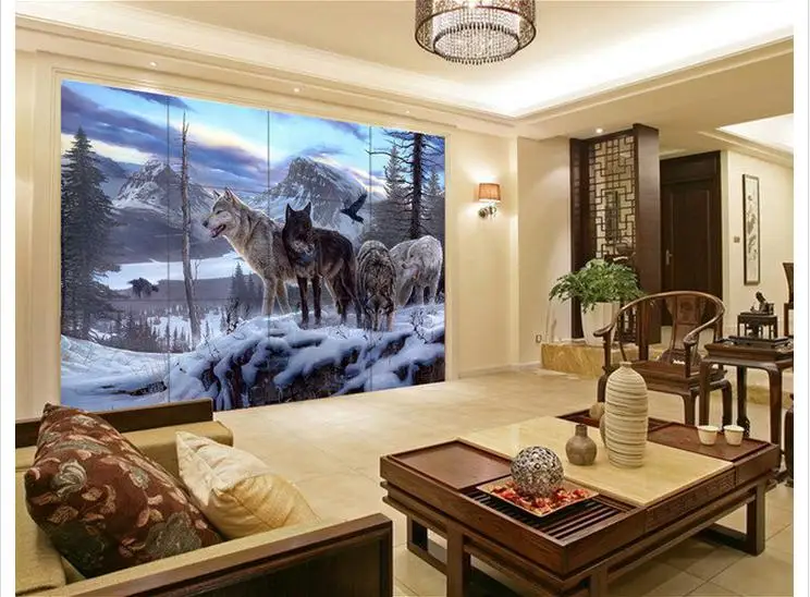 Custom photo wallpaper 3d wall murals wallpaper Snow Wolf TV setting wall papers for living room decoration
Custom photo wallpaper 3d wall murals wallpaper Snow Wolf TV setting wall papers for living room decoration