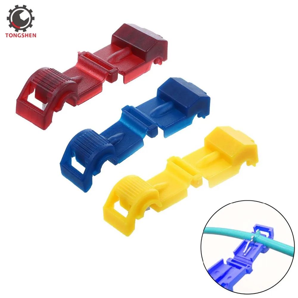 60pcs Nylon T-Tap Wire Splices Connectors Scotch Lock Insulated Quick Splice Lock Electrical Wire Crimp Terminals Connectors
60pcs Nylon T-Tap Wire Splices Connectors Scotch Lock Insulated Quick Splice Lock Electrical Wire Crimp Terminals Connectors