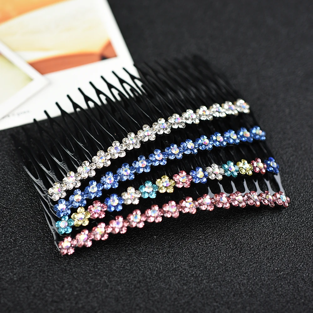 Women head wear metal cute hair clip rhinestone hair comb flower hair accessories for women
Women head wear metal cute hair clip rhinestone hair comb flower hair accessories for women