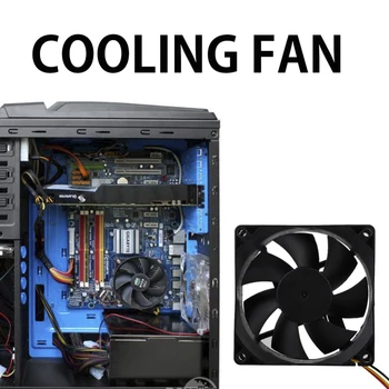 Fan Cooler 3Pin 12V Computer PC CPU Fan Silent 8025 7-Blade Cooling Fan 8cmx8cmx2.5cm