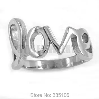 Free shipping! Love Ring Letters Ring Stainless Steel Jewelry Classic Women Motor Biker Ring SWR0237
Free shipping! Love Ring Letters Ring Stainless Steel Jewelry Classic Women Motor Biker Ring SWR0237