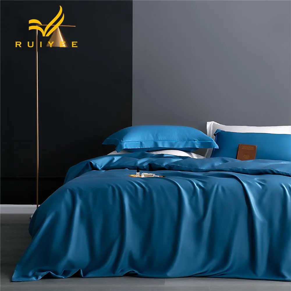 60S Tensi nude sleep solid color comfortable bed set RUIYEE brand king size bedding set duvet cover sheet embroidery pillowcase
60S Tensi nude sleep solid color comfortable bed set RUIYEE brand king size bedding set duvet cover sheet embroidery pillowcase