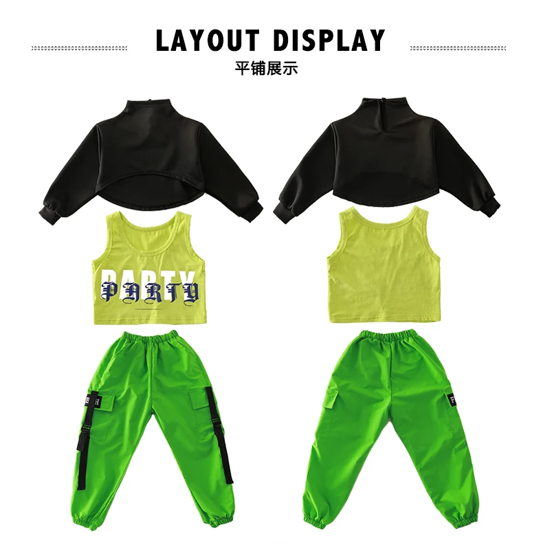Girls boutique outfits cotton 4 6 8 10 12 14 16 Years hip hop hoodie dance costumes kids Jazz summer baby girls clothing set (14)