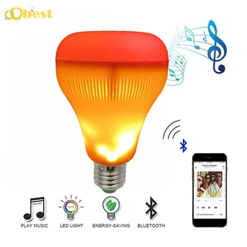 LED RGB Bluetooth Music Flame Bulb Smart Remote Control Mobile Phone Bluetooth Speaker Bubble Colorful Color E27/B22
LED RGB Bluetooth Music Flame Bulb Smart Remote Control Mobile Phone Bluetooth Speaker Bubble Colorful Color E27/B22