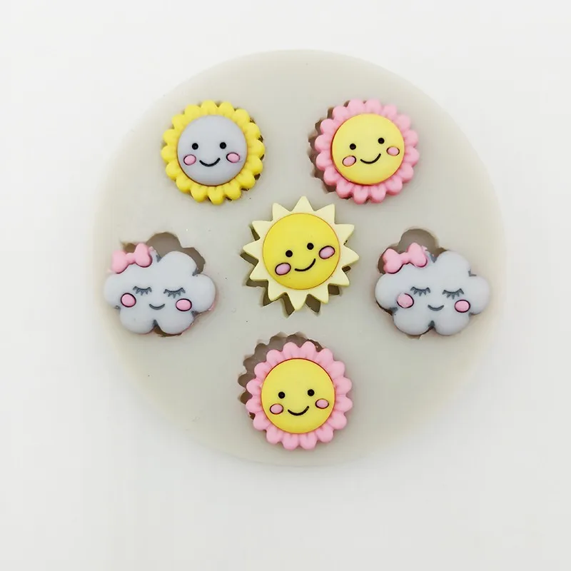 minsunbak Mini Small Sun Shape Silicone Mold Cute Flower Cloud Fondant Decoration Chocolate Candy Craft Baking Tools
minsunbak Mini Small Sun Shape Silicone Mold Cute Flower Cloud Fondant Decoration Chocolate Candy Craft Baking Tools