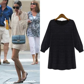 Fall Winter Fashion Women Three Quarter Sleeve O-neck Casual Dress Vintage Sexy Mini Party Dresses Autumn Clothes Plus Size 5XL
Fall Winter Fashion Women Three Quarter Sleeve O-neck Casual Dress Vintage Sexy Mini Party Dresses Autumn Clothes Plus Size 5XL