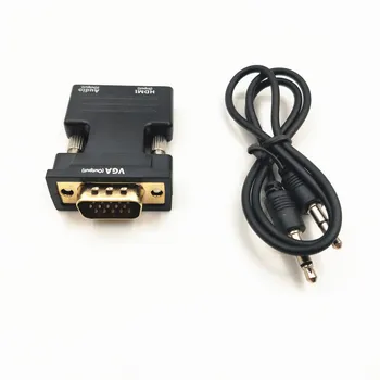 1080P HDMI to VGA Cable Adapter Digital To Analog Audio Video Converter Cable for PC Laptop TV Box Projector
1080P HDMI to VGA Cable Adapter Digital To Analog Audio Video Converter Cable for PC Laptop TV Box Projector